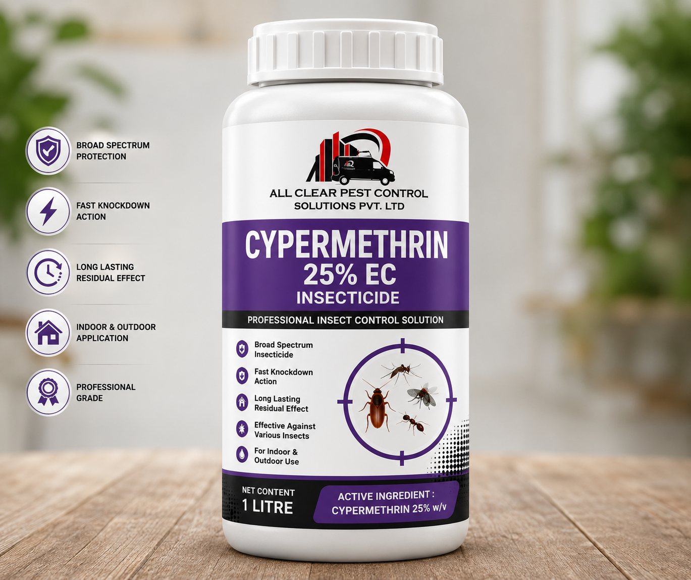 Cypermethrin 25% EC Insecticide